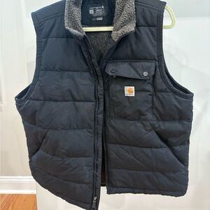 Carhartt Loose Fit Sherpa Jacket - Brown and Black